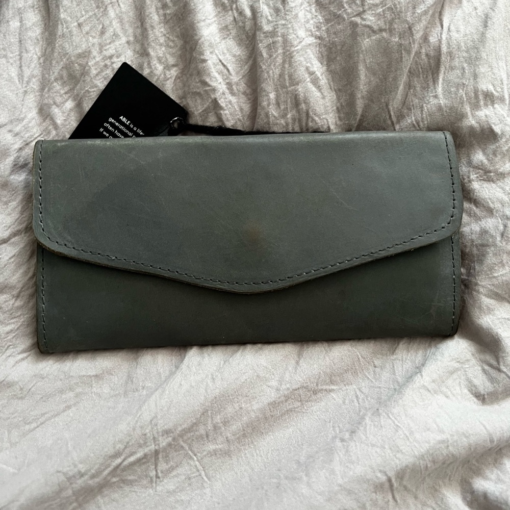 Able Slate Leather Wallet